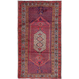 eCarpetGallery Hand-knotted Hamadan Dark Burgundy Wool Rug - 3'8 x 6'10