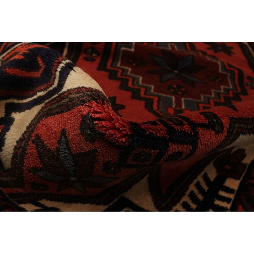 Hand-knotted Hamadan Copper Wool Rug - 2'11" x 5'4"