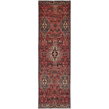 eCarpetGallery Hand-knotted Hamadan Dark Copper Wool Rug - 3'0 x 10'1