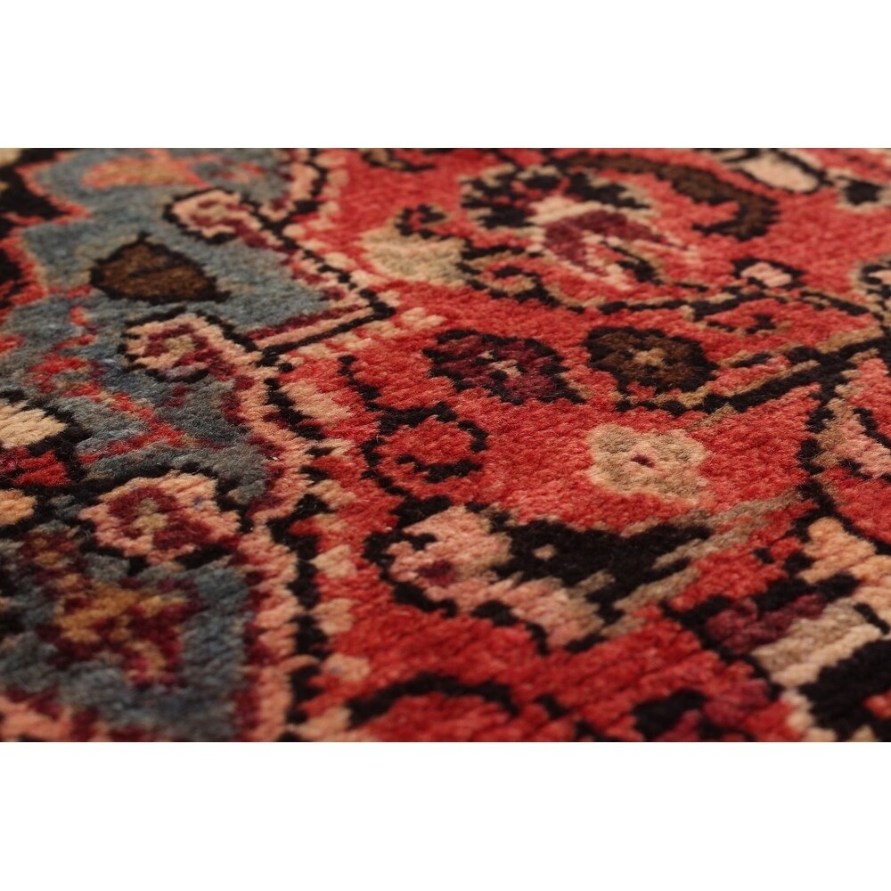 eCarpetGallery Hand-knotted Hamadan Dark Copper Wool Rug - 3'0 x 10'1