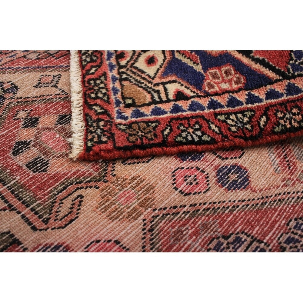 eCarpetGallery Hand-knotted Hamadan Dark Copper Wool Rug - 3'3 x 4'11