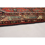 eCarpetGallery Hand-knotted Hamadan Dark Copper Wool Rug - 3'5 x 5'3