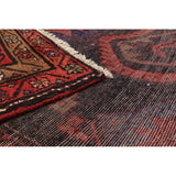 ECARPETGALLERY Hand-knotted Hamadan Navy Wool Rug - 3'9 x 10'1