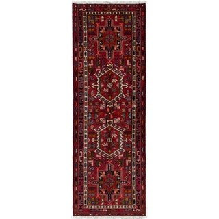 eCarpetGallery Hand-knotted Hamadan Red Wool Rug (2'2 x 6'5)