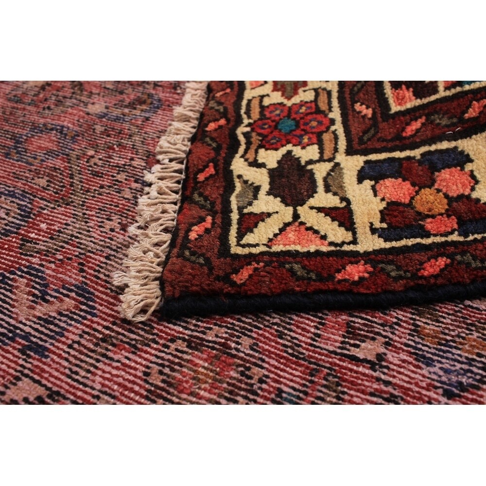 eCarpetGallery Hand-knotted Hamadan Red Wool Rug - 2'6 x 10'9
