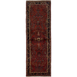 eCarpetGallery Hand-knotted Hamadan Red Wool Rug - 2'6 x 8'2