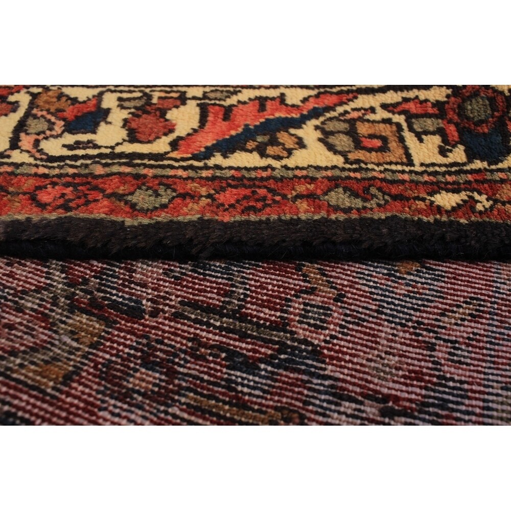 Hand-knotted Hamadan Red Wool Rug - 2'8 x 9'9/2'8" x 9'9" Runner