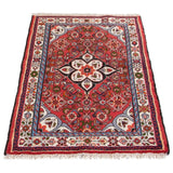 eCarpetGallery Hand-knotted Hamadan Red Wool Rug - 3'3 x 5'2