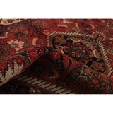 eCarpetGallery Hand-knotted Hamadan Red Wool Rug - 3'5 x 5'5