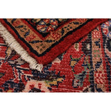 eCarpetGallery Hand-knotted Hamadan Red Wool Rug - 3'5 x 8'2