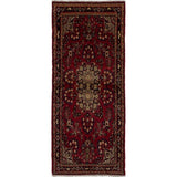 eCarpetGallery Hand-knotted Hamadan Red Wool Rug - 3'5 x 8'2