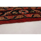 eCarpetGallery Hand-knotted Hamadan Red Wool Rug - 3'5 x 8'2