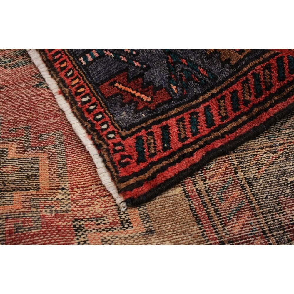 eCarpetGallery Hand-knotted Hamadan Red Wool Rug - 4'3 x 6'6