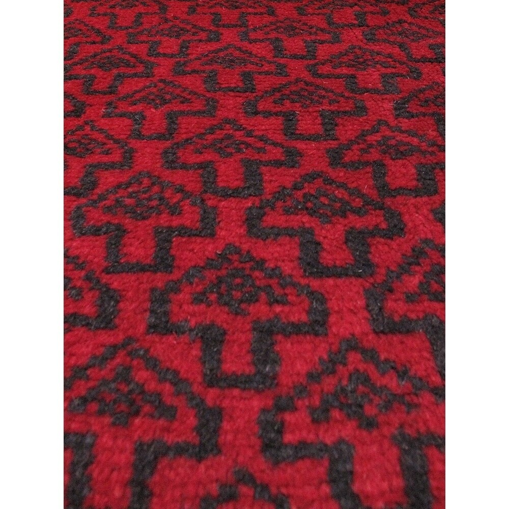 eCarpetGallery Hand-knotted Herati Red Wool Rug (3'6 x 6'6)