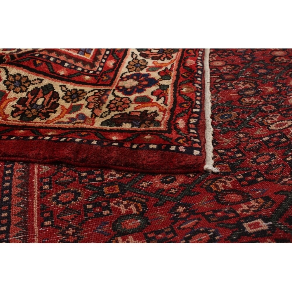 Hand-knotted Hosseinabad Copper Wool Rug - 6'10" x 10'0"