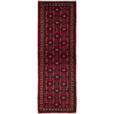 eCarpetGallery Hand-knotted Hosseinabad Red Wool Rug - 2'4 x 6'9