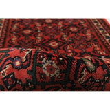 eCarpetGallery Hand-knotted Hosseinabad Red Wool Rug - 2'4 x 6'9