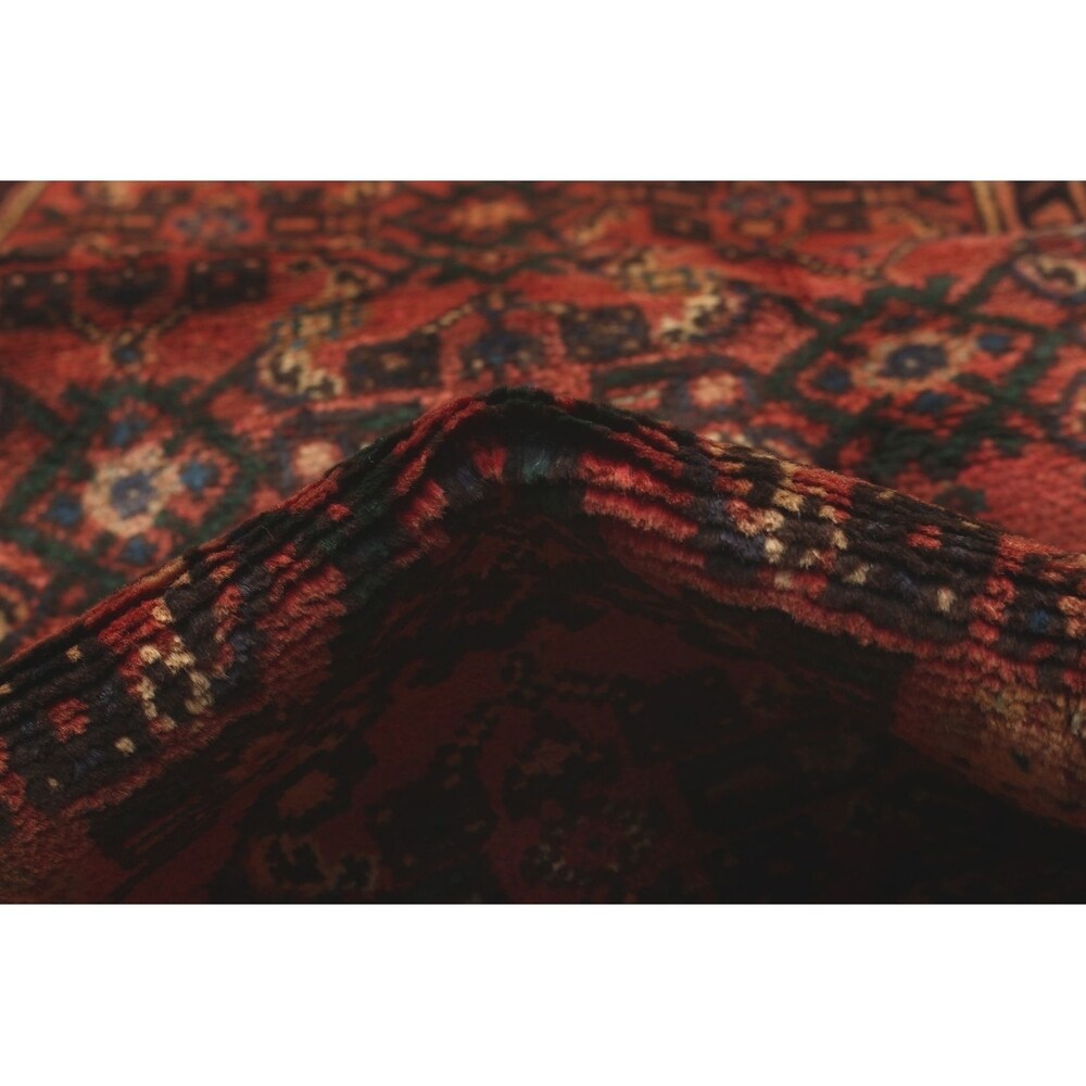 eCarpetGallery Hand-knotted Hosseinabad Red Wool Rug - 2'5 x 12'10