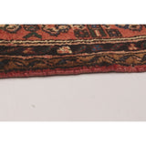 eCarpetGallery Hand-knotted Hosseinabad Red Wool Rug - 2'5 x 12'10