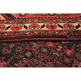 eCarpetGallery Hand-knotted Hosseinabad Red Wool Rug - 2'8 x 10'3