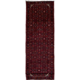 Hand-knotted Hosseinabad Red Wool Rug - 3'6" x 13'1" Runner