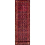 eCarpetGallery Hand-knotted Hosseinabad Red Wool Rug - 3'9 x 13'5