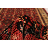 Hand-knotted Hosseinabad Red Wool Rug - 2'6 x 9'11