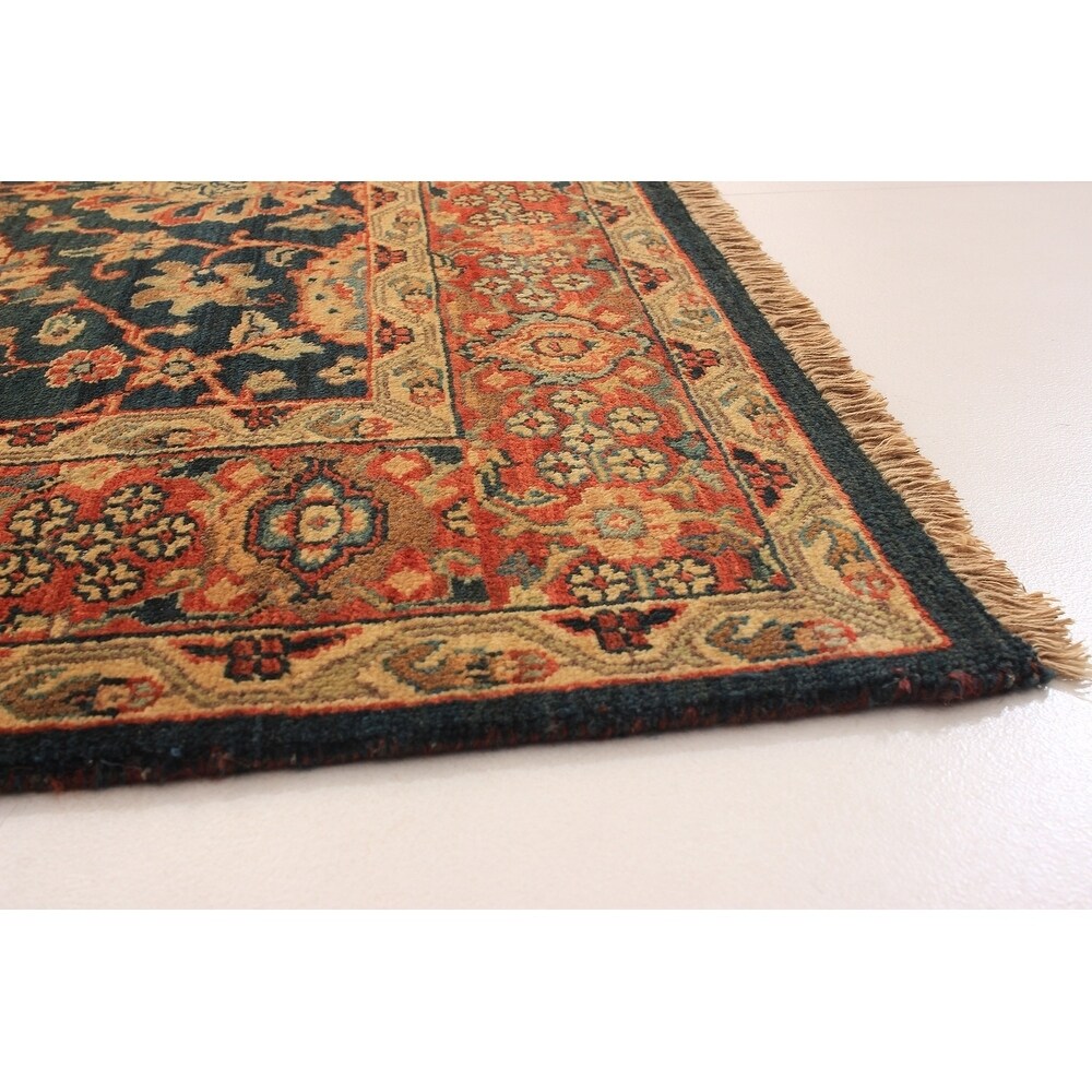 eCarpetGallery Hand-knotted Jamshidpour Dark Navy Wool Rug - 4'1 x 5'11