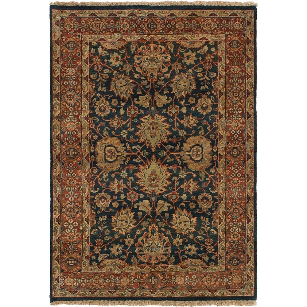 eCarpetGallery Hand-knotted Jamshidpour Dark Navy Wool Rug - 4'1 x 5'11