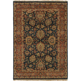 eCarpetGallery Hand-knotted Jamshidpour Dark Navy Wool Rug - 4'1 x 5'11