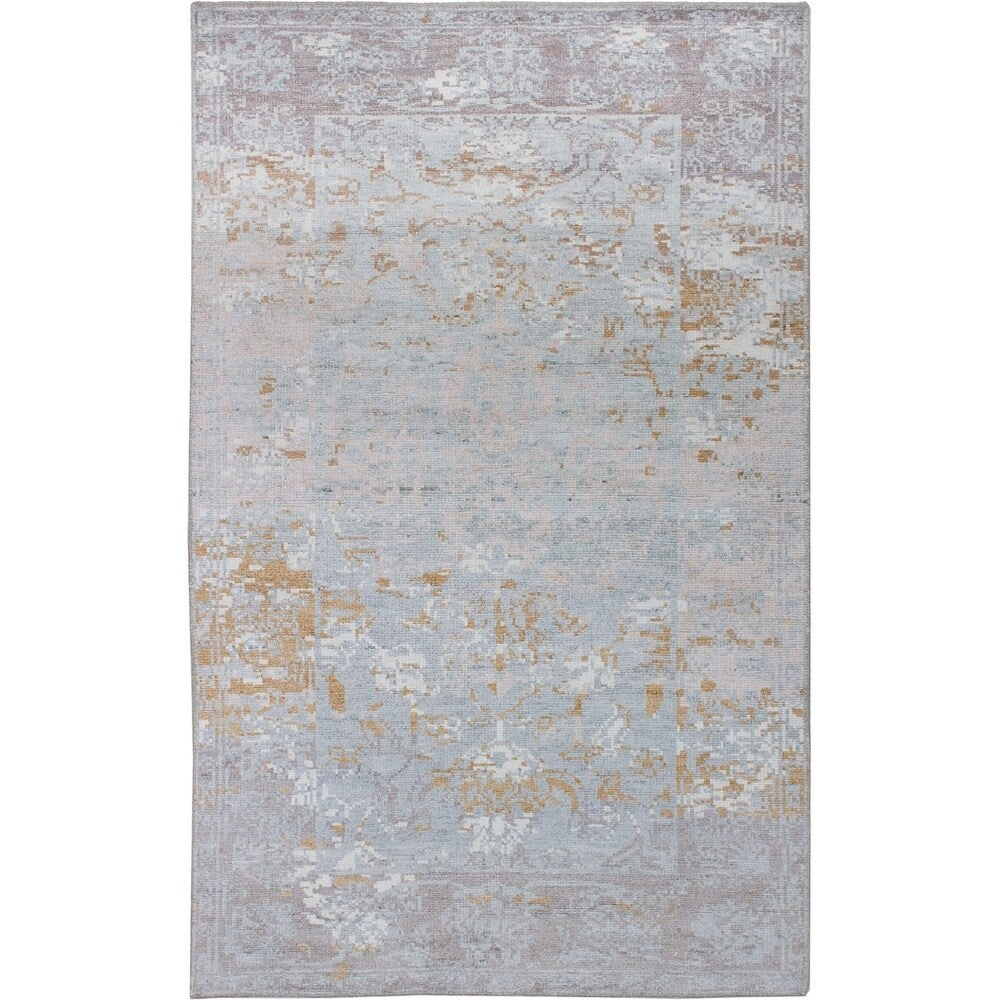 eCarpetGallery Hand-knotted Jules Ushak Grey Rug - 4'11 x 7'10