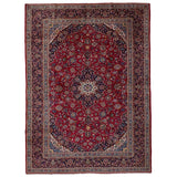 eCarpetGallery Hand-knotted Kashan Red Wool Rug - 9'7 x 13'8