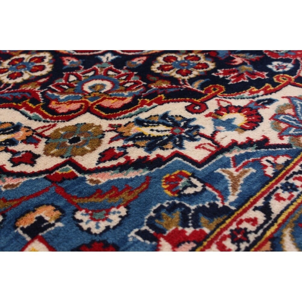 eCarpetGallery Hand-knotted Kashan Red Wool Rug - 9'7 x 13'8