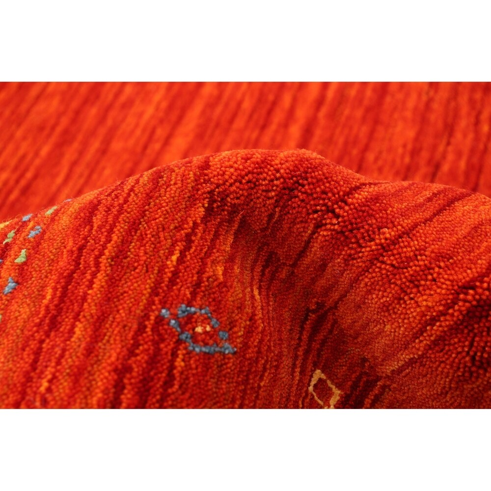 eCarpetGallery Hand-knotted Kashkuli Gabbeh Dark Copper Rug - 5'4 x 7'6