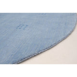 eCarpetGallery Hand-knotted Kashkuli Gabbeh Light Blue Wool Rug - 8'0 x 8'0