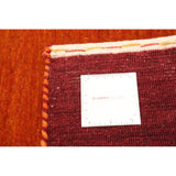eCarpetGallery Hand-knotted Kashkuli Gabbeh Orange Rug - 8'0 x 10'0