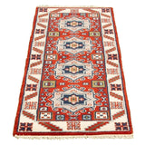 eCarpetGallery Hand-knotted Kazak Royal II Red Rug - 2'4 x 6'0
