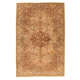 Hand-knotted Keisari Vintage Ivory Wool Rug - 6'8" x 10'1"