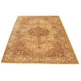 Hand-knotted Keisari Vintage Ivory Wool Rug - 6'8" x 10'1"