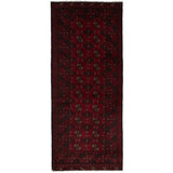 eCarpetGallery Hand-knotted Khal Mohammadi Dark Red Wool Rug - 2'7 x 6'4