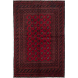 eCarpetGallery Hand-knotted Khal Mohammadi Red/ Black Wool/ Cotton Rug - 5'3 X 7'9
