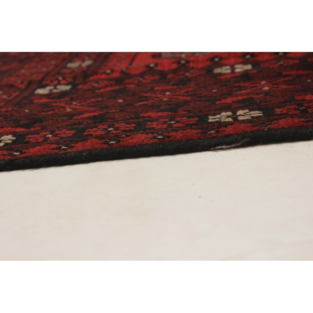 eCarpetGallery Hand-knotted Khal Mohammadi Red Wool Rug - 6'8 x 9'1