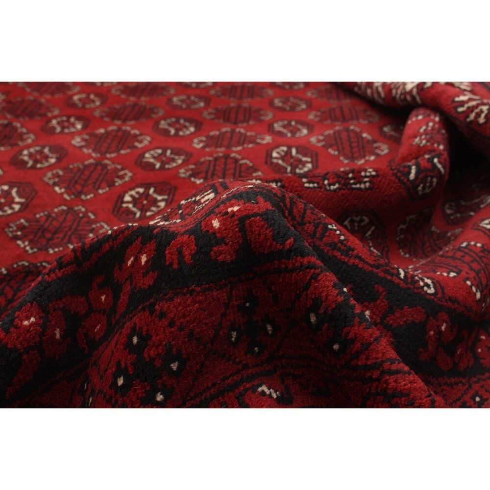 eCarpetGallery Hand-knotted Khal Mohammadi Red Wool Rug (8'3 x 8'3)