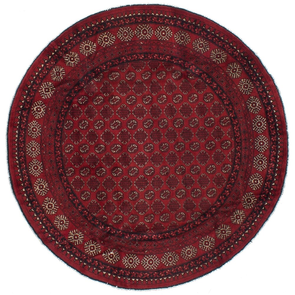 eCarpetGallery Hand-knotted Khal Mohammadi Red Wool Rug (8'3 x 8'3)