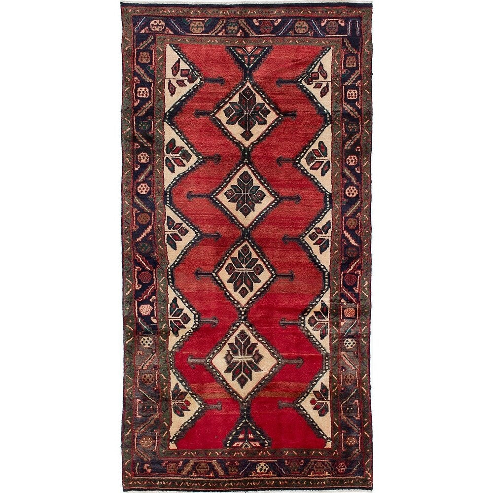 eCarpetGallery Hand-knotted Koliai Red Wool Rug - 4'5 x 9'1