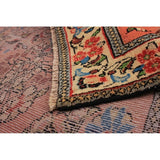 eCarpetGallery Hand-knotted Lilihan Dark Copper, Salmon Wool Rug - 3'1 x 9'8