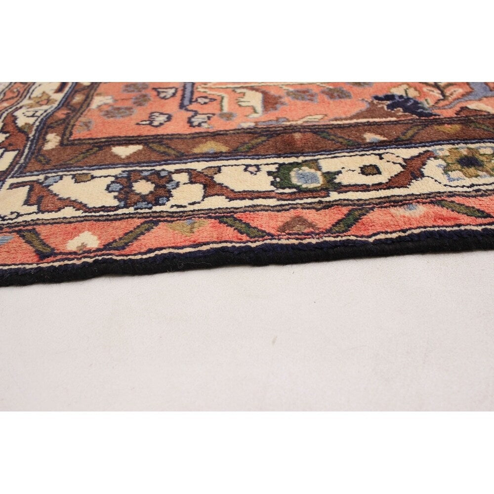 eCarpetGallery Hand-knotted Lilihan Dark Copper Wool Rug - 3'3 x 6'11