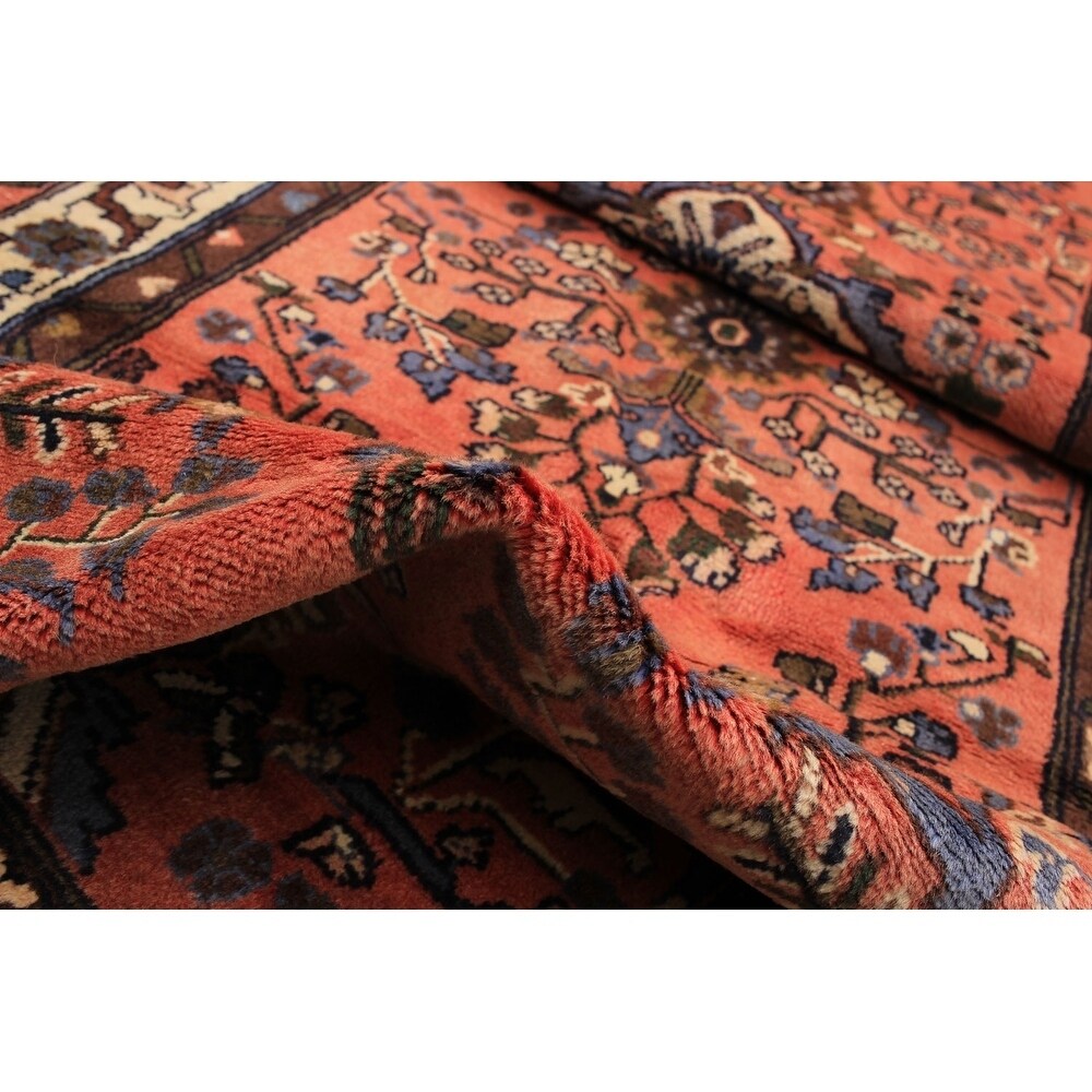 eCarpetGallery Hand-knotted Lilihan Dark Copper Wool Rug - 3'3 x 6'11