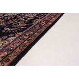 eCarpetGallery Hand-knotted Lilihan Dark Navy Wool Rug - 3'3 x 9'10