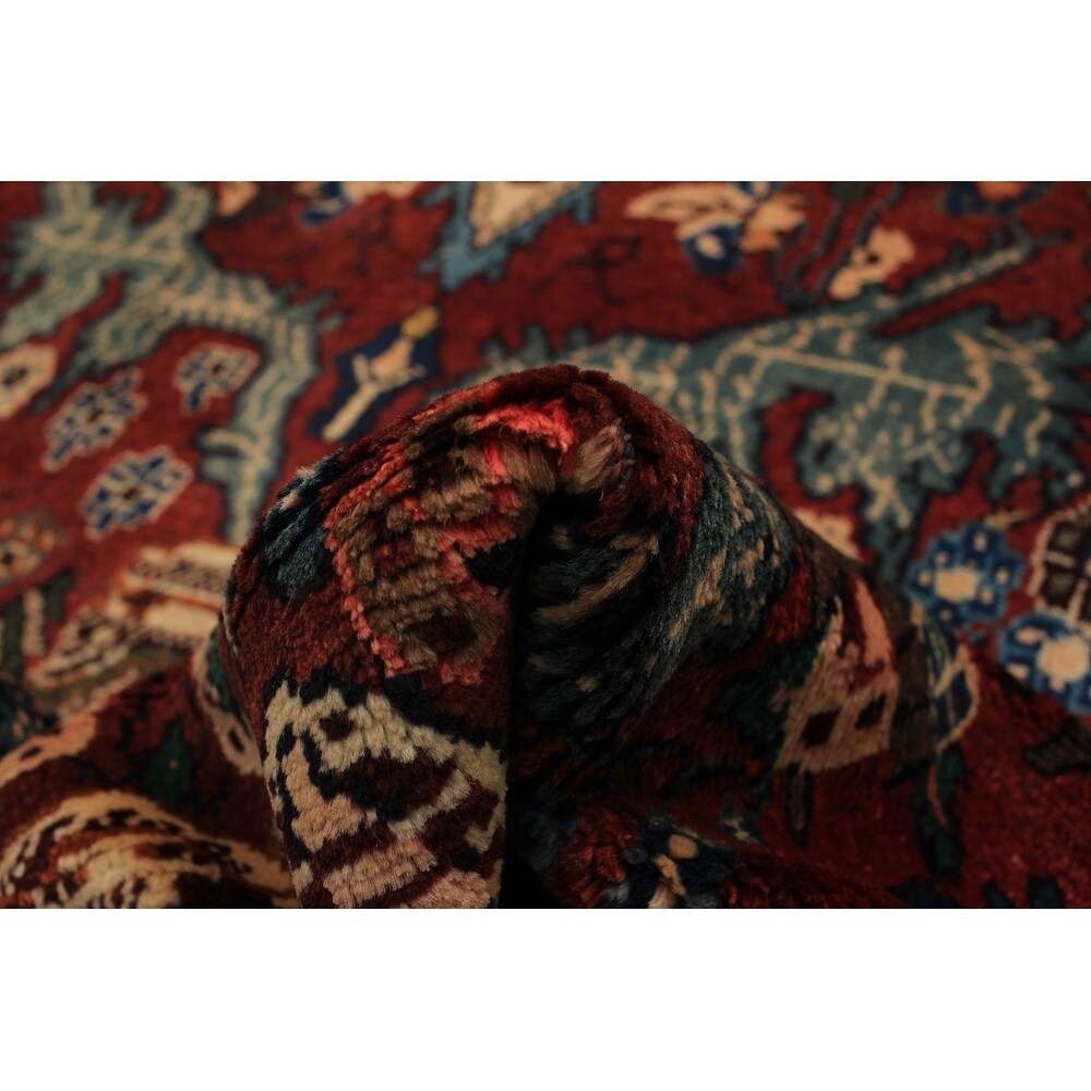 Hand-knotted Lilihan Red Wool Rug - 3'9" x 11'2" Runner/3'9 x 11'2